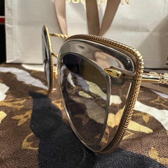 BOUCHERON gold plated sunglasses - Picture 5 of 11